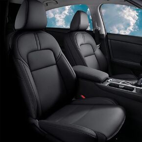 AOMSAZTO Seat Covers for Nissan Sentra: 2020 2021 2022 2023 2024 2025 S SV SR Custom Fit Full Set Leather Cushion Car Seats Cover Black