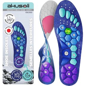 Acupressure Insoles, Arch Support and Work Boots Insoles USA:10-14
