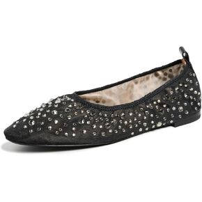 Tory Burch Women's Eddie Crystal Ballet Flats 2.0