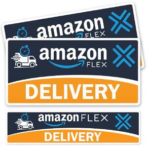Flex Delivery Driver Car Magnet for Car Door and Bumper, Truck, SUV Sign, 6x12 and 3x12 Inches, (3 Pack) Magnet USA Made by My Sign Center