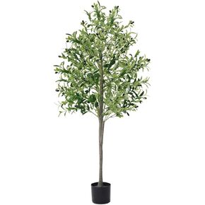 StoneSpace Fake Olive Tree 6ft,Fake Plants Indoor Artificial Olive Tree,Faux Olive Tree 6 Feet(72in) for Home Office Decor