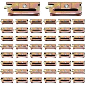 DC Cargo Loose E-Track Spring Fitting for Creating Custom TieDown Straps, Hammocks, Cargo Nets, Load Bars, Hooks, Shoring Beams, Gear Racks. Heavy Duty Steel Fitting Inserts Into E Tracks (Pack of 20)