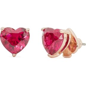 kate spade new york My Love Heart Studs, Red, One Size