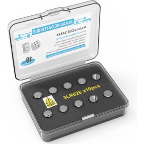 Button Cell Batteries (L736 & LR626) – 30 Count (10 x 3-Pack) 4.5V for Laser Boresighter, Training Cartridge, Toys, LED Flashlight – AG3/LR41/L626F/377/392/384/CX66W Replacement
