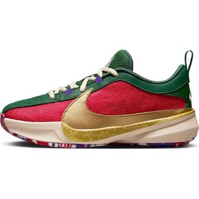 Nike Giannis Freak 5 Big Kids' Basketball Shoes (DZ4486-600, Gym Red/Court Purple/Flat Opal) Size 6