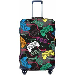 Video Game Joysticks Luggage Suitcase Covers Elastic Washable Funny Gaming Luggage Protector Travel Suitcase Protective Cover For Kid And Adult, M (Fit 22-24 Inch Luggage)