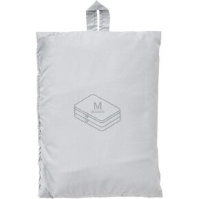 Muji Gusset Case Double Zip, Nylon, Black, Medium