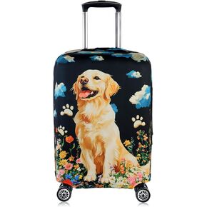 Travel Luggage Cover, Anti-Scratch Dog Suitcase Protector, Elastic Washable Suitcase Cover, Personalized Baggage Covers(style 2) (XL (29-32 inch suitcase))