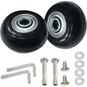 Replacement Luggage Wheels 35x17mm Suitcase Wheels Repair Repair Set Wear-Resistant Trolley Casters for Trolley Bag, Inline Skate and Caster Board