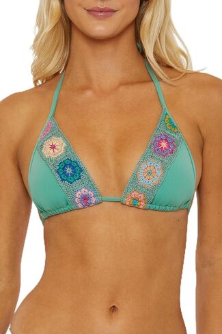 1969 Triangle Bikini Top, Adjustable, Tie Back, Swimwear Separates for Women in Saudi Arabia