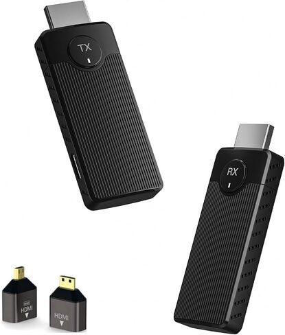 SmartSee Wireless USB-C to HDMI Transmitter and Receiver Kit Screen Mirror and Screen Extender for iPhone 15 16 Mac iPad to TV Projector Display Adapter Plug and Play in Saudi Arabia