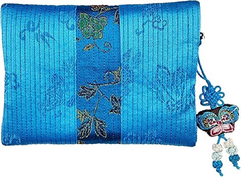 Korean Wallet Traditional Embroidered Hanbok Pouch Coin Purse Korea Chuseok (Red) in Saudi Arabia