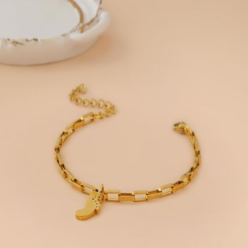 New Mom Bracelets for Women 14K Gold Plated Stainless Steel New Mom Bracelet First Time Mom Gifts Mama to Be Bracelet New Mom Gifts New Mom Jewelry Mothers Day Christmas Birthday Gifts in Saudi Arabia
