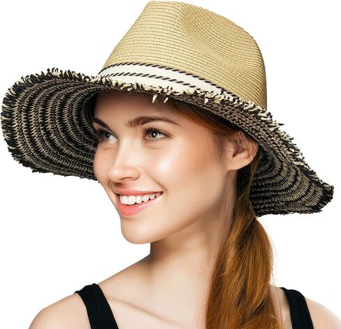 قبعات Junque Sun Funky for Women Brim Summer Upf Fedora 50+ in Saudi Arabia