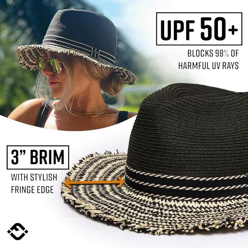 قبعات Junque Sun Funky for Women Brim Summer Upf Fedora 50+ in Kuwait