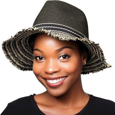 قبعات Junque Sun Funky for Women Brim Summer Upf Fedora 50+ in Kuwait