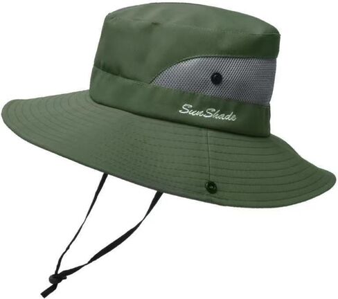 Sun Hats for Men Women Enfoldment Wide Brim, UV Protection Hiking Bucket Hat, Safari Hat, Fishing Hat, Beach Hat in Kuwait