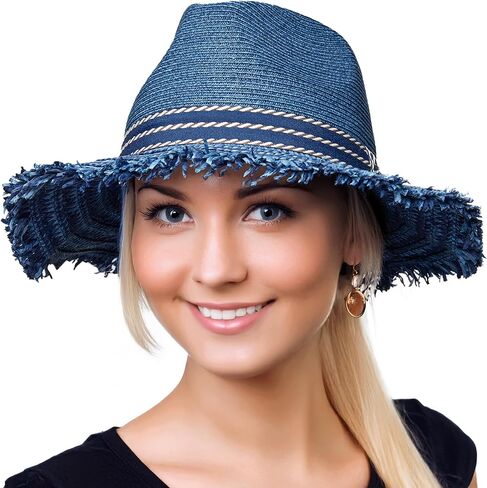 قبعات Junque Sun Funky for Women Brim Summer Upf Fedora 50+ in Kuwait