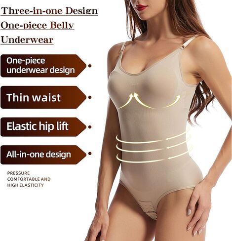 Shapewear Tummy Control Women Seamless Plus Size Body Suit Black Shaper Snatched Waist Tank Tops Snatched Bodysuit in Saudi Arabia