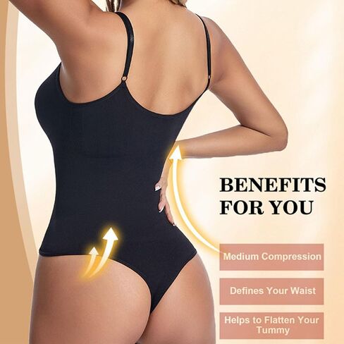 Shapewear Tummy Control Women Seamless Plus Size Body Suit Black Shaper Snatched Waist Tank Tops Snatched Bodysuit in Saudi Arabia
