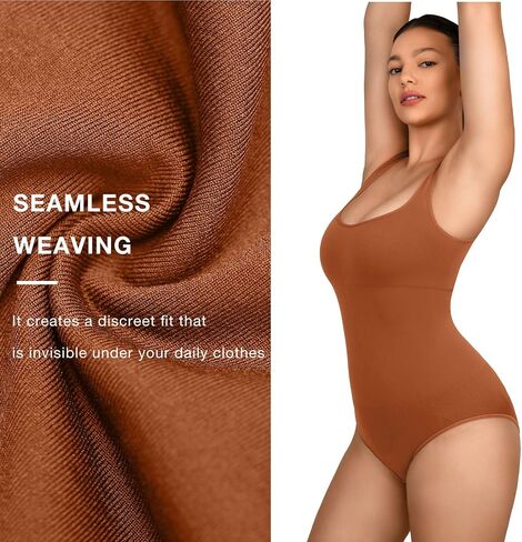 Lover-Beauty Women's Bodysuit Built in Bra Thong Sculpting Seamless Shapewear Tank Top in Saudi Arabia