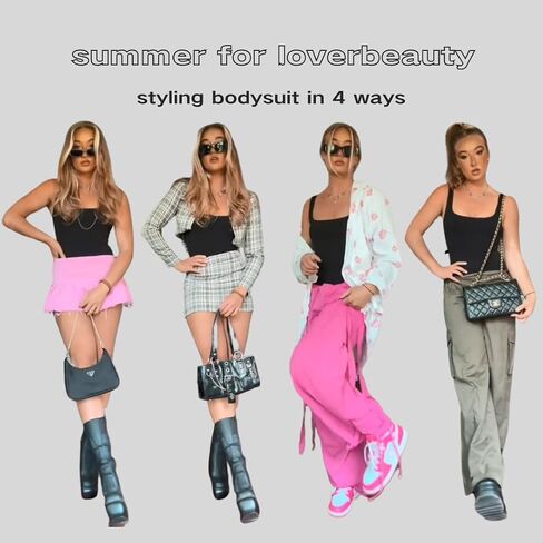 Lover-Beauty Women's Bodysuit Built in Bra Thong Sculpting Seamless Shapewear Tank Top in Saudi Arabia
