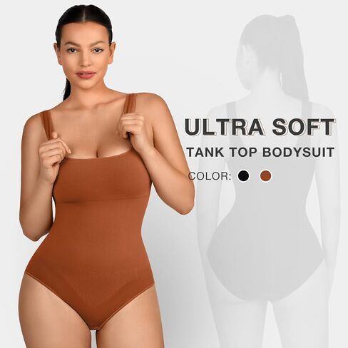 Lover-Beauty Women's Bodysuit Built in Bra Thong Sculpting Seamless Shapewear Tank Top in Saudi Arabia