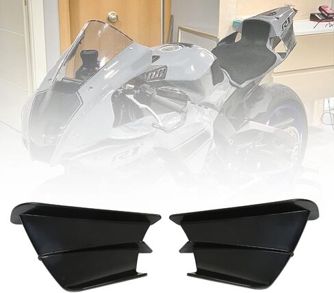 Winglet Side Side للدراجات النارية ، جناح الهوائيات الهوائية للدراجة النارية للدراجة النارية لـ Ninja400 250 Z900 Z1000 (أسود لامع) in Kuwait