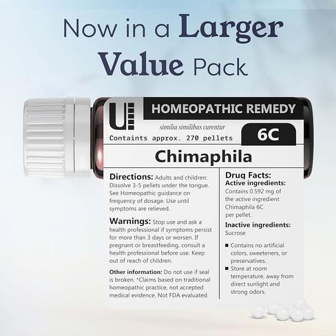 Chimaphila Umbellata 30C Homeopathic Remedy, 270 Pellets in Kuwait