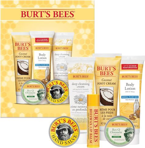 Burt's Bees Gifts الأفكار والنصائح وأصابع القدم ، و 6 منتجات بحجم السفر - مرطبة الرمان مرطبة الشفاه ، و 2 in Kuwait