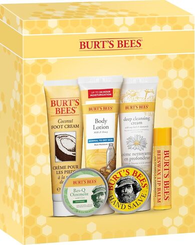 Burt's Bees Gifts الأفكار والنصائح وأصابع القدم ، و 6 منتجات بحجم السفر - مرطبة الرمان مرطبة الشفاه ، و 2 in Kuwait