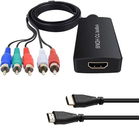Dingsun HDMI إلى RCA محول HDMI إلى AV محول HDMI إلى محول تلفزيون أقدم متوافق مع Apple TV وXiaomi Mi Box وAndroid TV Box وRoku وFire Stick وDVD ومشغل Blu-ray إلخ. يدعم بال/NTSC in Saudi Arabia
