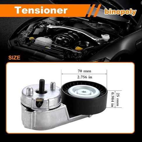 Binopoly 38163 Drive Belt Telectioner مع بكرة لجيب Grand Cherokee 99-04/Wrangler 00-06/TJ 00-06 OE# 419-016 4854089 4854089AC 4854089AB in Saudi Arabia