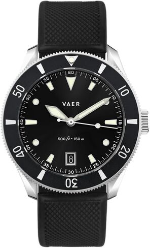 Vaer DS2 Quartz Dive Watch for Men - Ocean Ready 15 ATM, 39mm, Battery-Powered, Sapphire Crystal (+/- 20 Seconds per Month), Two Quick-Change 20mm Straps - Gift Set for Men - Gifts for Dad - 39mm in Kuwait