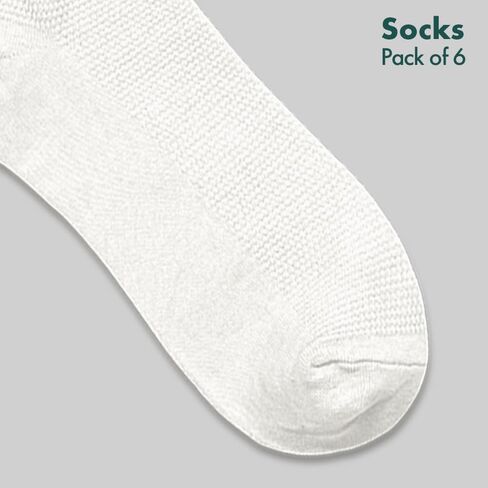 HexaFun Unisex Formal Socks - 100% Organic Pure Soft Cotton in Saudi Arabia
