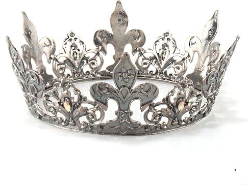 Alloy Rhinestone King Queen Round Crown Party Hair Accessories For Costume Cosplay Prom Pageant Homecoming Wedding (Gold) in Kuwait