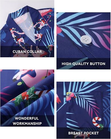 قمصان هاواي للرجال قصيرة الأكمام الزر غير الرسمي لأسفل القمصان الاستوائية للرجال قميص شاطئ الصيف ألوها in Kuwait