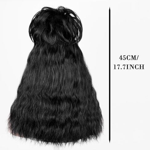 LABEAUTÉ Black Bouffant Beehive Wig for Women 60s 70s Vintage Copper Updo Wig Hair Costume Victoria Curly Housewife Halloween Party Wig with Wig Cap (Black) in Kuwait