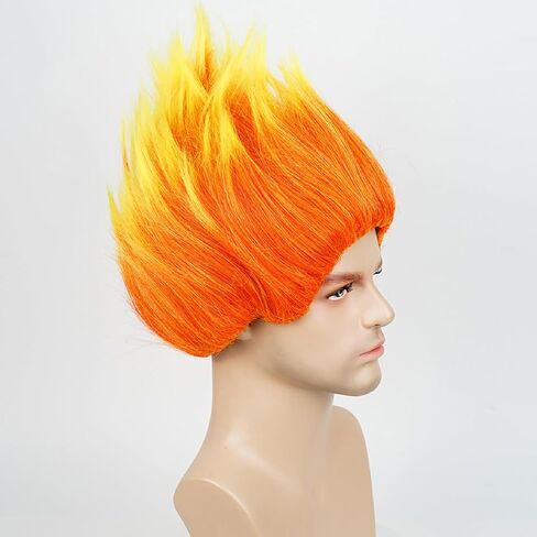 Wiggy Mermaid Orange Wig Headband Wig for Halloween Costume Party Cosplay in Saudi Arabia