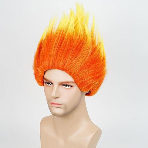Wiggy Mermaid Orange Wig Headband Wig for Halloween Costume Party Cosplay in Saudi Arabia