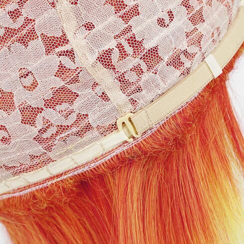 Wiggy Mermaid Orange Wig Headband Wig for Halloween Costume Party Cosplay in Saudi Arabia