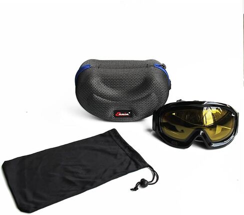 'Fit Over the Glasses' Double Lens Goggles Riding Skiing Multipurpose Protect Eyes Sponge Liner in Saudi Arabia