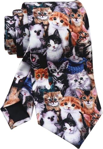 Secdtie Men's Printed Ties Designer Tie for Men Fashion Funny Neckties for Holiday Party in Saudi Arabia