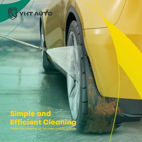 YHTAUTO Set of 4 Mud Flaps Splash Guards Accessories Replacement for Toyota Camry 2007 2008 2009 2010 2011 Sedan, Excluding SE Model, Front and Rear LH RH, Black in Kuwait