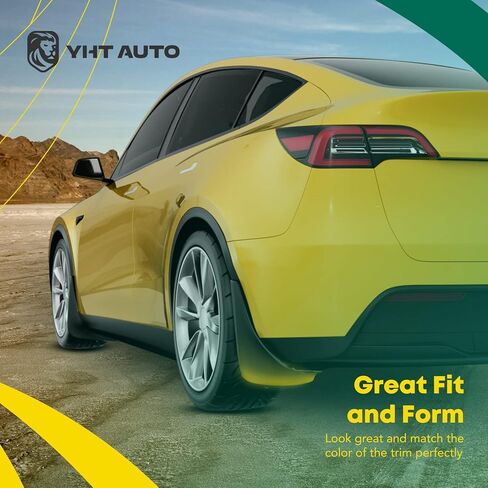 YHTAUTO Set of 4 Mud Flaps Splash Guards Accessories Replacement for Toyota Camry 2007 2008 2009 2010 2011 Sedan, Excluding SE Model, Front and Rear LH RH, Black in Kuwait