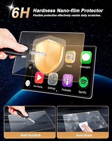 2025 Accord Hybrid Screen Protector - For 2023-2025 Honda Accord Hybrid 12.3-Inch Navigation Screen - 9H Tempered Glass Matte 2023-2025 Accord Hybrid(Sport/EX-L/Sport-L/Touring) Accessories Anti Glare in Kuwait