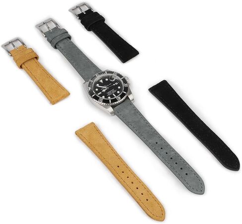 Onthelevel Suede Leather Watch Strap 18mm 20mm 22mm Quick Release Watch Bands Replacement For Men Vintage Watchband in Saudi Arabia