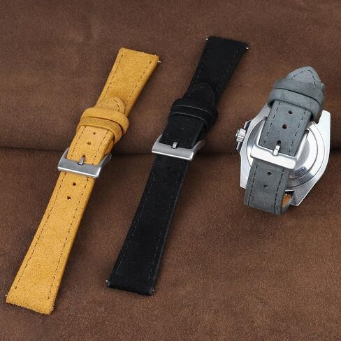 Onthelevel Suede Leather Watch Strap 18mm 20mm 22mm Quick Release Watch Bands Replacement For Men Vintage Watchband in Saudi Arabia