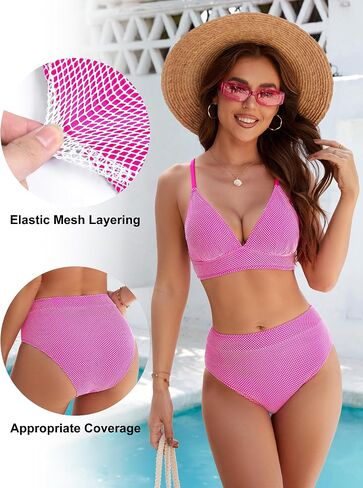 BMJL Womens High Waisted Bikini Set Two Piece Swimsuits Triangle Bathing Suits 2025 Swimwear in Saudi Arabia