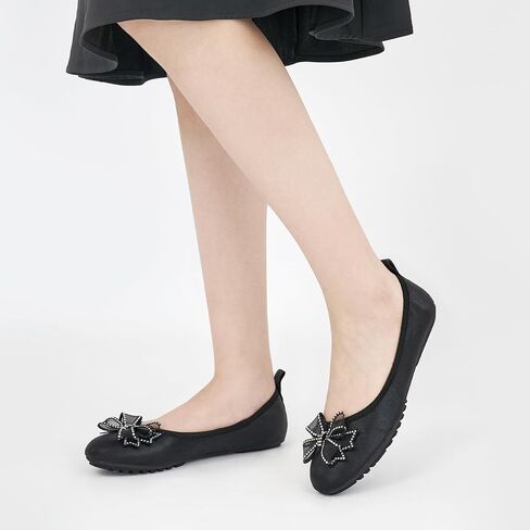 Aomigoct Ballet Flats for Women Shoes: Comfortable Round Toe Work Flats - Ladies Wedding Slip On Dressy Shoes in Saudi Arabia